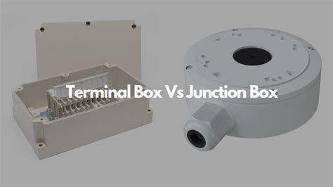 standard junction box designed|junction box vs terminal.